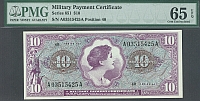 MPC, Series 651, Viet Nam Era $10.00, A03515425A, PMG65-EPQ